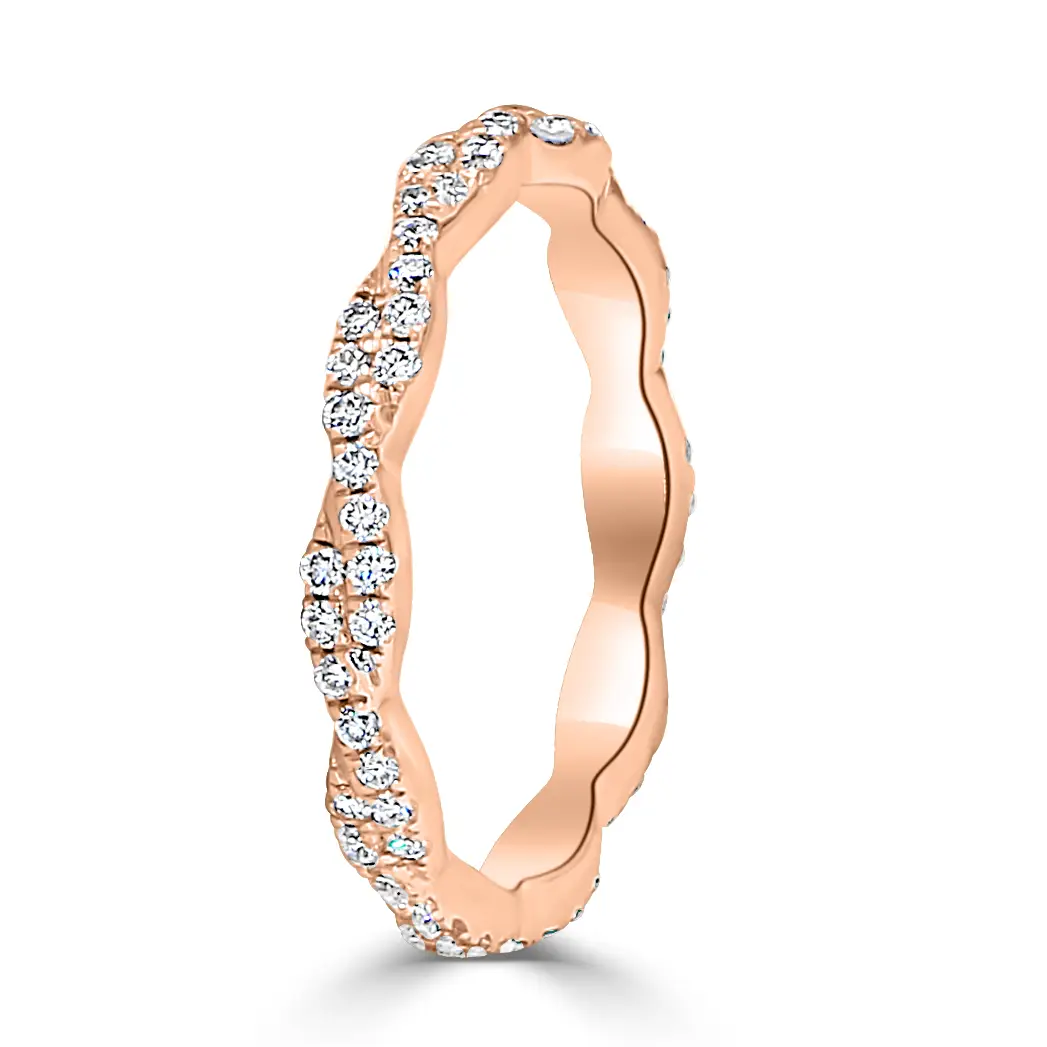 Rose Gold keri-matching-double-twisted-pave-wedding-ring jewelry store near me
